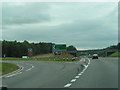 A40 becomes the A449 and the A40 turns off here