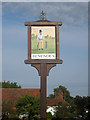 TQ8032 : Village sign by Oast House Archive