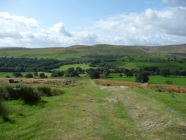 View back down to the River Wharfe and... © Jeremy Bolwell cc-by-sa/2.0 ...