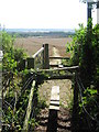 Two stiles on a footpath to Boughton Aluph