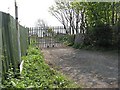 Non-compliant sign and gate, Starleyburn