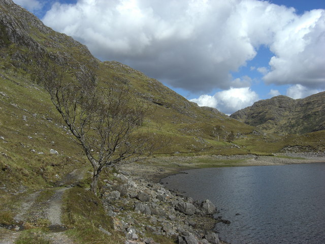 Dubh Lochain (reservoir?) & path