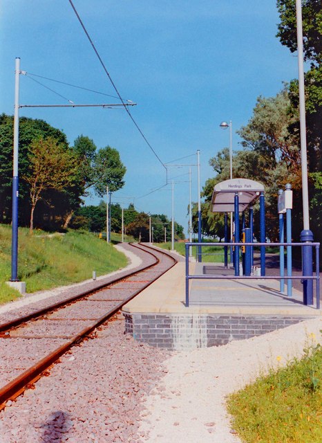 Herdings Park Tram Stop © P L Chadwick :: Geograph Britain And Ireland