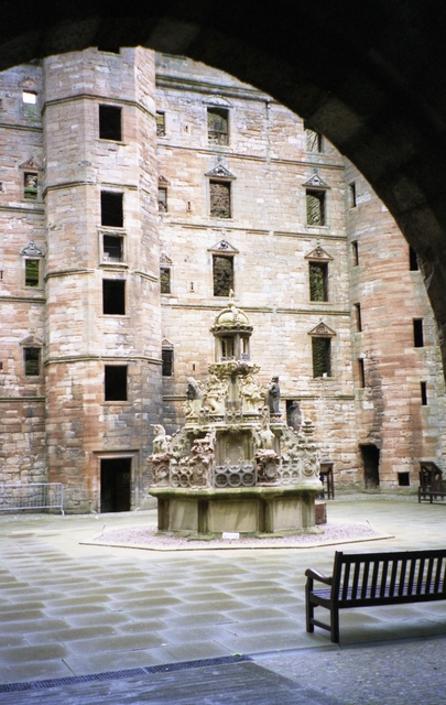 Fountain in the Courtyard of Linlithgow Palace