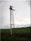 SH3572 : Railway signal on the approach to Ty Croes Station by Eric Jones