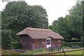 Thatched pavilion