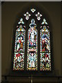 SP4535 : Stained glass window above the altar at St John the Evangelist, Milton by Basher Eyre