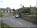 Road junction in the village centre at Steeple Aston