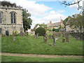 Graves in the churchyard at Steeple Aston