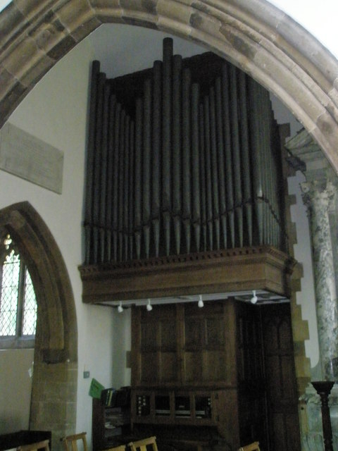 The organ at St Peter and St Paul, Steeple Aston