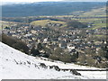 The town of Settle from the path to Attermire