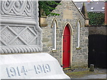 J2458 : Parish Room and War Memorial, Hillsborough by Dean Molyneaux