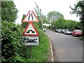 Traffic Warning Signs for Canal Bridge at Marsworth