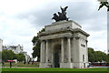 TQ2879 : Wellington Arch, Hyde Park Corner (set of 2 images) by Peter Trimming