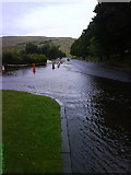NT2773 : Flood water from St Margaret's Loch by Alisdair Mclean