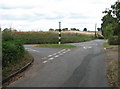 Junction of The Street, Hall Road and Chapel Road