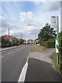 Bus stop on the B3397