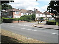 Looking across Hamble Lane towards Sydney Avenue