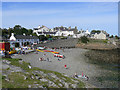 Moelfre beach on Lifeboat Day