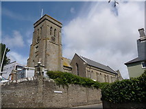 SX7339 : Salcombe: parish church of the Holy Trinity by Chris Downer