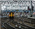 Train approaching Glasgow Central