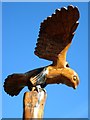 NZ1457 : Bird of Prey Sculpture, Chopwell Wood by Andrew Curtis