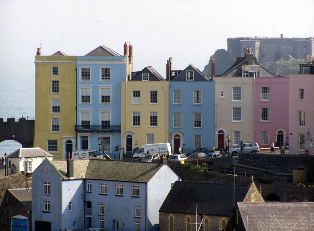 Houses near Tenby Harbour