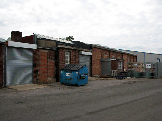 Market Overton industrial estate: former ironstone railway engine shed
