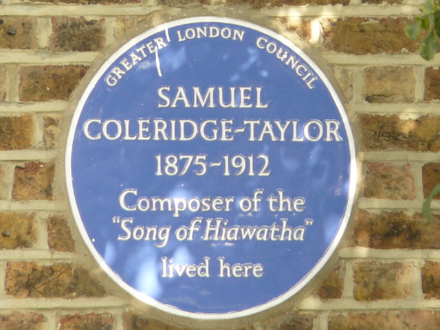 Blue Plaque for Samuel Coleridge-Taylor, Dagnell Park, Selhurst