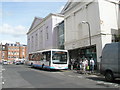 435 bus outside the Assembly Rooms