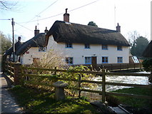 SU3940 : Wherwell - Cottage On The River Test by Chris Talbot