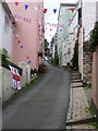 Dartmouth: bunting on Crowther?s Hill