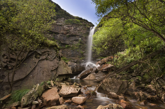 Waterfall on Afon Rhondda Fawr