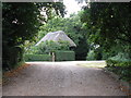 Thatched garages at the White House