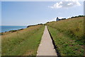 Footpath east of Bishopstone Glen