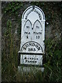 Milepost on A48 nr Margam Country Park.