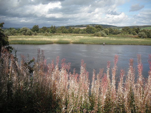 Fishing the River Leven © Richard Webb :: Geograph Britain and Ireland