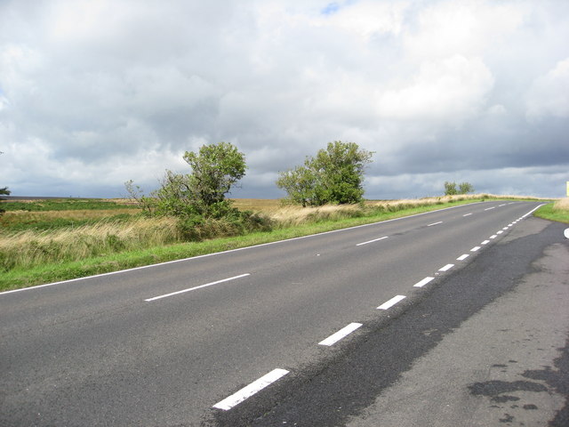 A621 view north from lay-by