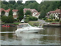 Cruising on the River Conwy at Tal-y-Cafn