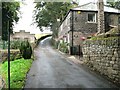 The Standedge Trail leaves the tarmac road