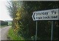 Ditchley Lane Sign (A44)