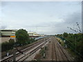 Railway lines at Dagenham East