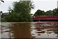 Rising waters at Borough Briggs