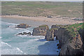 Droskyn Point, Chapel Rock and Perran Sands