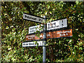 Signpost at Kersey Upland