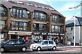 A recently-built block of apartments and shops on the Central Promenade