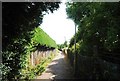 Footpath parallel to the railway, Whitstable