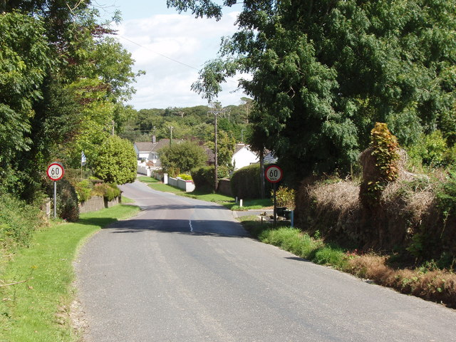 Speed limit at entrance to Ballycashin