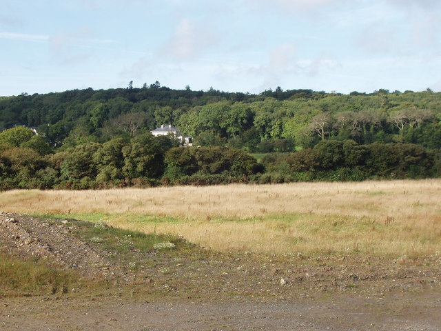 Fields and woodland near Killure Bridge