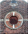 Acle railway station - date stone on station building